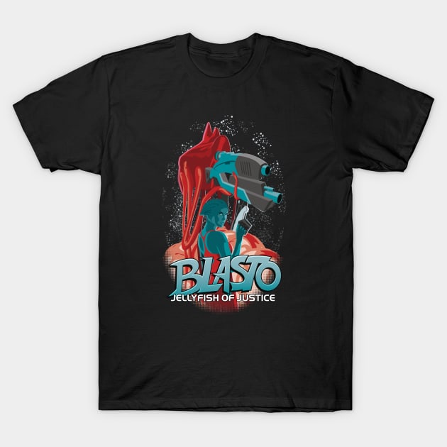 Blasto-Jellyfish of Justice T-Shirt by monkeyminion